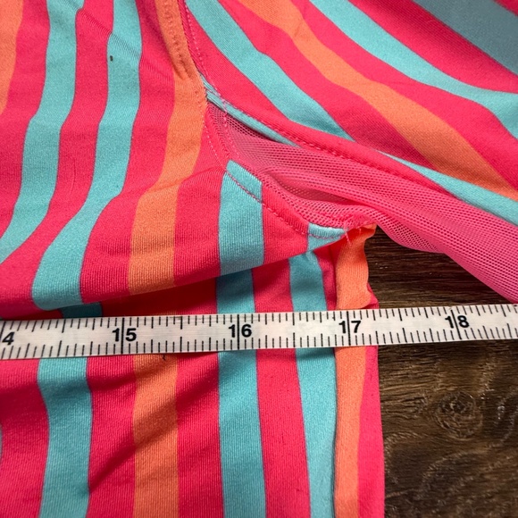 Haley & The Hound Women's Striped Long Sleeve Rashguard Athletic Shirt Sz Small - Picture 7 of 10